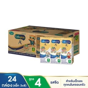 pdc_เอนฟาโกร เอพลัส สูตร 4 รสจืด นมกล่อง ยูเอชที สำหรับเด็ก 180 มล. แพ็ค 24 กล่อง