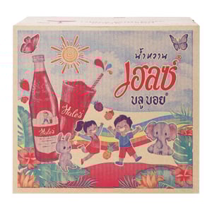 pdc_เฮลซ์บลูบอย น้ำหวานเข้มข้น กลิ่นสละ 710 มล. แพ็ค 12