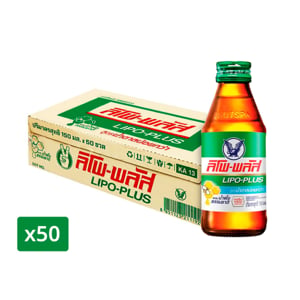 pdc_ลิโพ-พลัส เครื่องดื่มชูกำลังผสมน้ำผึ้งธรรมชาติ 150 มล. แพ็ค 50