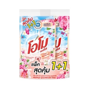 pdc_โอโม พลัส ผลิตภัณฑ์ซักผ้าสูตรเข้มข้น กลิ่น พิงค์ฟลอรัล 530 มล. x 2 ชิ้น