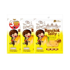pdc_บางกอกเทสตี้ มะม่วงอบแห้งสไลด์ 500 ก. แพ็ค 3