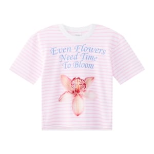 pdc_เบสิโค เสื้อยืดริ้วผู้หญิง รุ่น FDNC25Q2LC001 สีชมพู