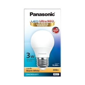 pdc_พานาโซนิค หลอดไฟ LED Ultra Nano 3W แสงส้ม