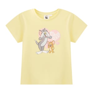 pdc_ทอม แอนด์ เจอร์รี เสื้อยืดเด็กหญิง รุ่น BMTN2507LG005 สีเหลือง