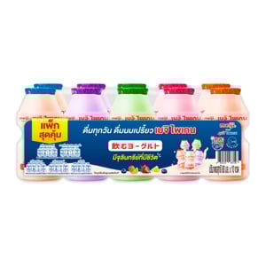 pdc_ซีพี-เมจิ ไพเกน นมเปรี้ยวโยเกิร์ตพร้อมดื่ม 80 มล. แพ็ค 10 คละกลิ่น (สินค้าคละรส ไม่สามารถเลือกได้)
