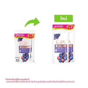 pdc_ลักส์ ครีมอาบน้ำ ไฮเดรตติ้ง โกลว์ มิกซ์เบอร์รี่ ถุงเติม 350 มล. แพ็ค 1+1