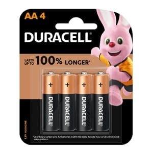 pdc_ดูราเซลล์ ถ่านอัลคาไลน์ 1.5V ขนาด AA x 4 ก้อน