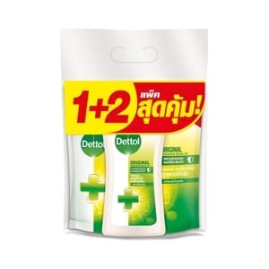 pdc_เดทตอล เจลอาบน้ำ ออริจินัล แอนตี้แบคทีเรีย 450 ก. + ชนิดถุงเติม 370 ก. x 2 ชิ้น