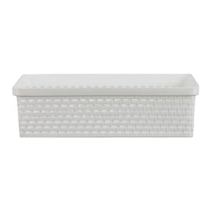 pdc_เบสิโค ตะกร้า Senn XS ขนาด 18 x 26 x 8 ซม. สีขาว