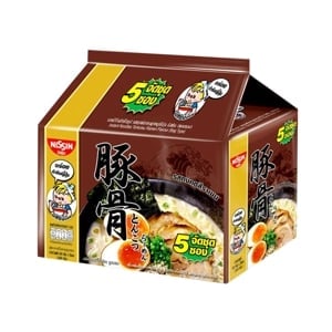 pdc_นิสชิน บะหมี่กึ่งสำเร็จรูป รสทงคตสึราเมน 60 ก. แพ็ค 5