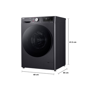 แอลจี เครื่องซักอบฝาหน้า 13/8 กก. รุ่น FV1413H4M สีดำ_7