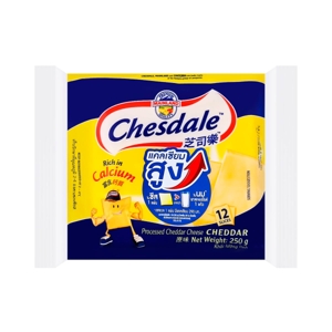 CHESDALE Natural Cheese Slices 250 G