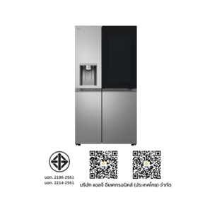 แอลจี ตู้เย็น Side By Side 22.4 Q รุ่น GC-X257ELEP สีเงิน_2