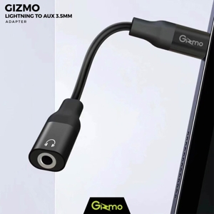 กิซโม สายแปลง Lightning to Audio Jack 3.5 mm รุ่น GA-010 ขนาด 12 ซม._3