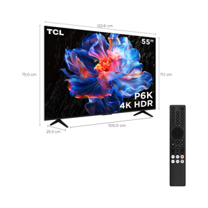 TCL LED 4K UHD TV Model 55P6K 55" Color Black_6