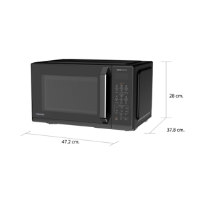 TOSHIBA Microwave Oven 25 L. MW3-EM25PEI(BK) Black_9