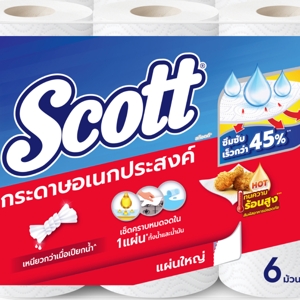 SCOTT Multi-Purpose Paper Big Roll Model Large Sheets Pack 6 x 8_3