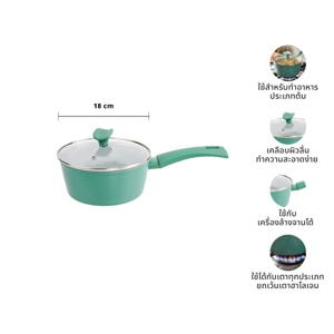 BAKER'S SECRET Sauce Pan with Lid 18 cm. Model. BS11418_7