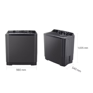 LG Roller Jet Twin Tub Washing Machine Model TT17NAPG 17 kg. Color Black_8