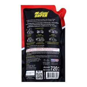 MY CARR SUPER Foam Shampoo Car Wash & Wax Blossom Breeze 720 ml._4
