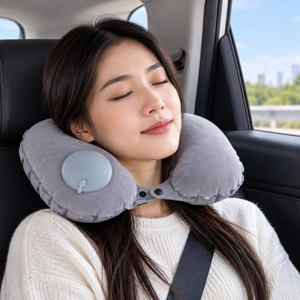 TRIPLE Inflatable Neck Pillow Color Grey_7
