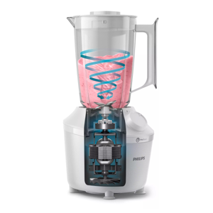 PHILIPS Blender 1 L. Model HR2041/10 Color White_4
