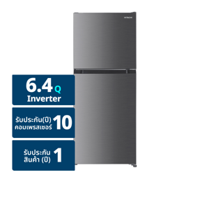 HITACHI 2 Door Inverter Refrigerator Model. HRTN5198MXTH Size 6.4Q Inox Colour