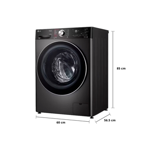 แอลจี เครื่องซักอบฝาหน้า 11/7 กก. รุ่น FV1411H2BA สีดำ_7