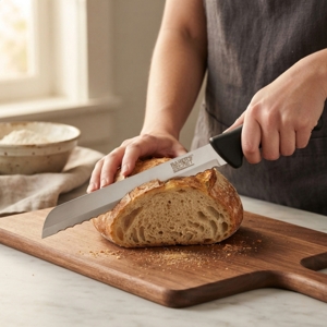BAKER'S SECRET Bread Knife 8 Inch Color Silver_6