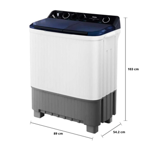 ไฮเออร์ เครื่องซักผ้าฝาบน 2 ถัง รุ่น HTW150-1217BS ขนาดถังซัก 15 กก. / ถังปั่น 7.5 กก. สีขาว_7