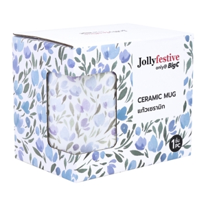 BIG C Floral Pattern Mug Model. GB545-E1088 Size 385 ml. Blue Color_3