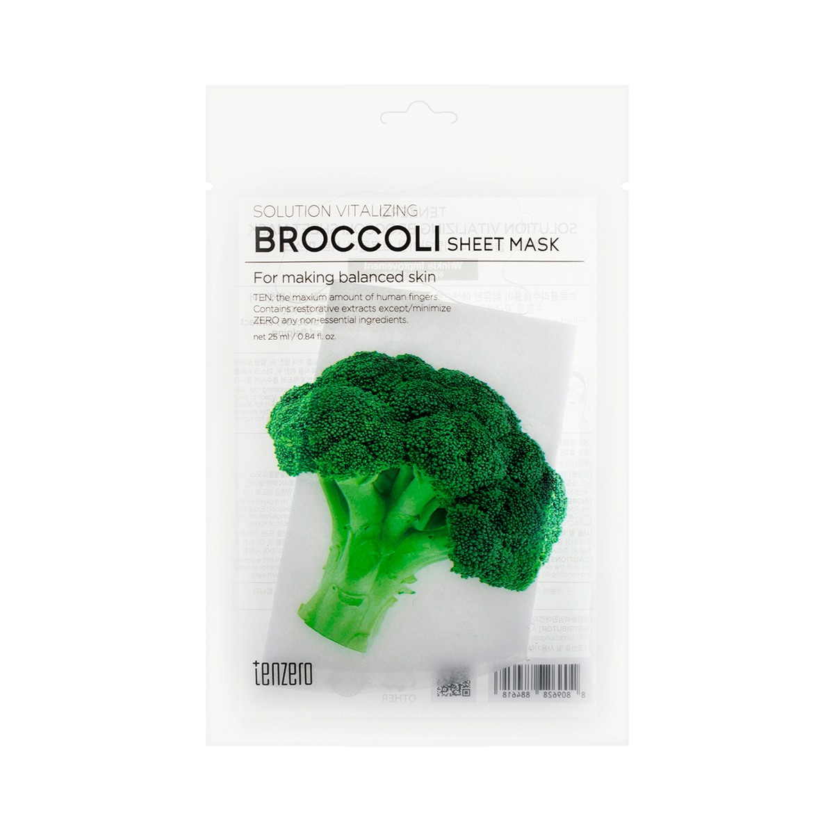 TENZERO Solution Vitalizing Broccoli Sheet Mask 25 ml.