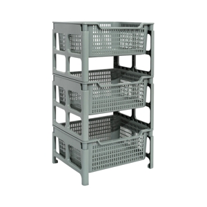 BIG C HAPPY PRICE 3-Tier Plastic Shelve Grey_1