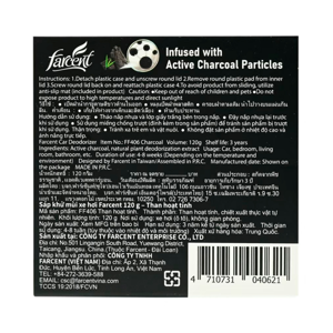 FARCENT Car Deodorizer Charcoal Model F-406 120 g._6