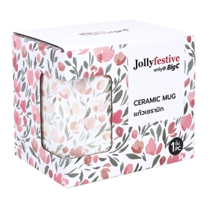 BIG C Floral Pattern Mug Model. GB545-E1088 Size 385 ml. Pink Color_3