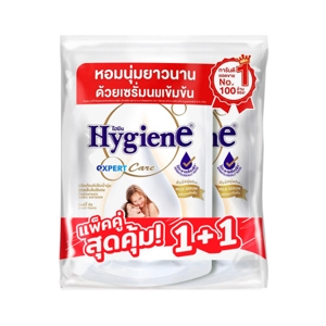 HYGIENE Expert Care Concentrated Fabric Softener Milky Touch Scent 1000 ml. Pack 2