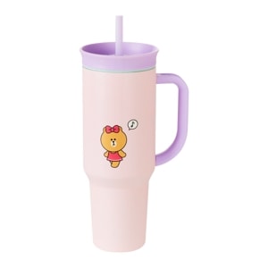 LINE FRIENDS Vacuum Bottle + Straw 1200 ml. Model CF2504HI14 Assorted Colors_3