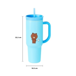 LINE FRIENDS Vacuum Bottle + Straw 1200 ml. Model CF2504HI14 Assorted Colors_4