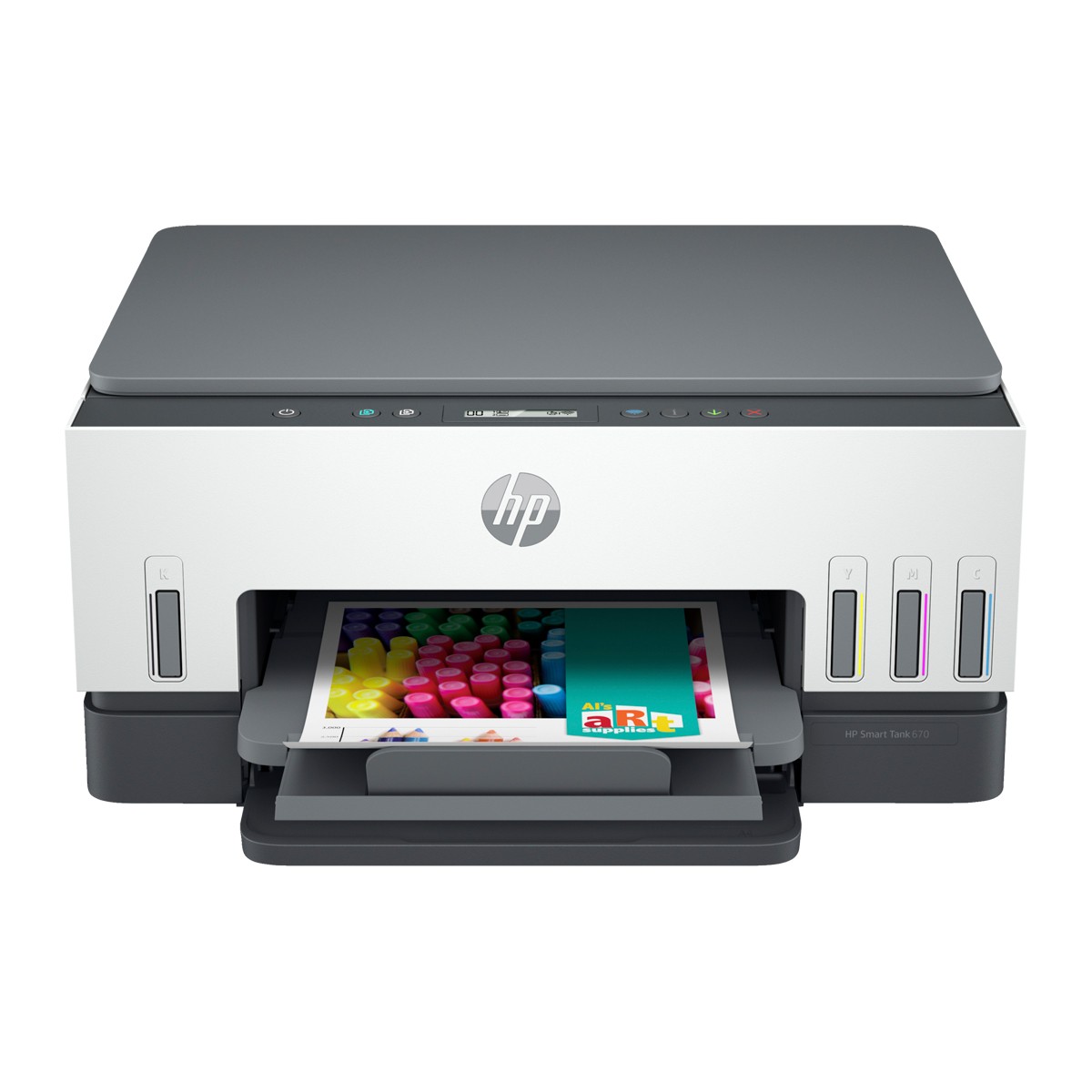 เอชพี เครื่องพิมพ์ออลอินวัน สมาร์ แทงค์ 670 (พิมพ์ขาวดำ-สี) รุ่น HP-INK TANK 670