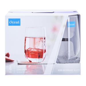 OCEAN Drinking Glass 415 ml. Pack 4