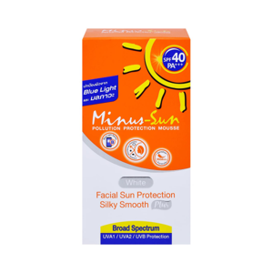 MINUS-SUN Pollution Protection Mousse SPF40 White 30g.