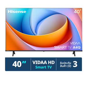 HISENSE VIDAA FHD Smart TV Model. 40A4Q Size 40" Black Color