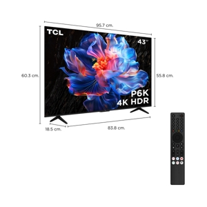 ทีซีแอล ทีวี 4K UHD รุ่น 43P6K ขนาด 43 นิ้ว สีดำ_7
