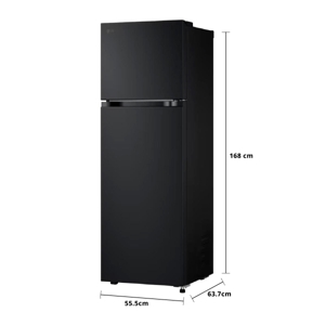 LG 2 Door Fridge Model. GN-B262PQSF 9.4Q Essence Matte Black Color_5