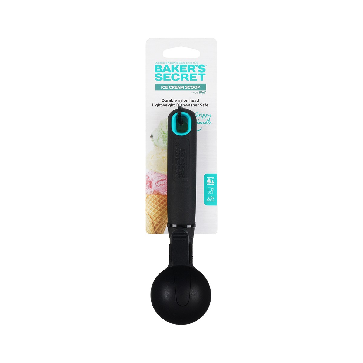 BAKER'S SECRET Nylon Ice Cream Scoop Color Black