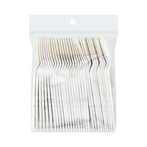BIG C HAPPY PRICE Corn Biodegradable Fork 6" 30 pcs._1
