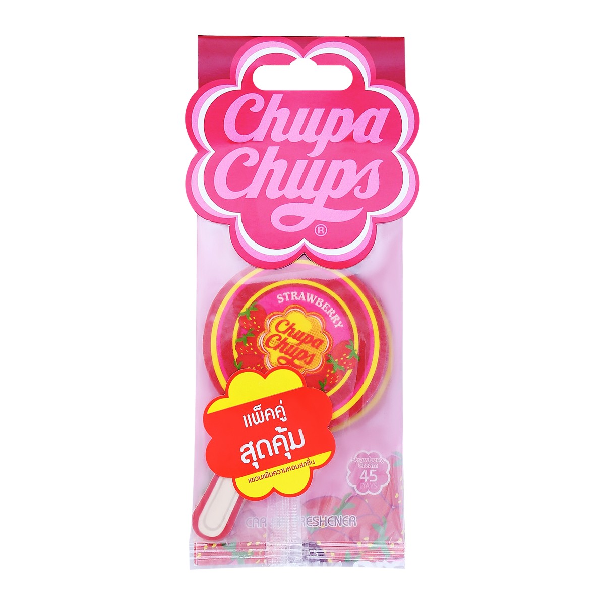 CHUPA CHUPS Air Freshener Model CHP700 Strawberry Cream