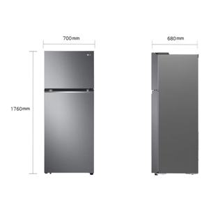 LG 2-Door Inverter Refrigerator Model GN-D382PQMB.ADSPLMT 13.9 cu.ft. Color Dark Graphite_8