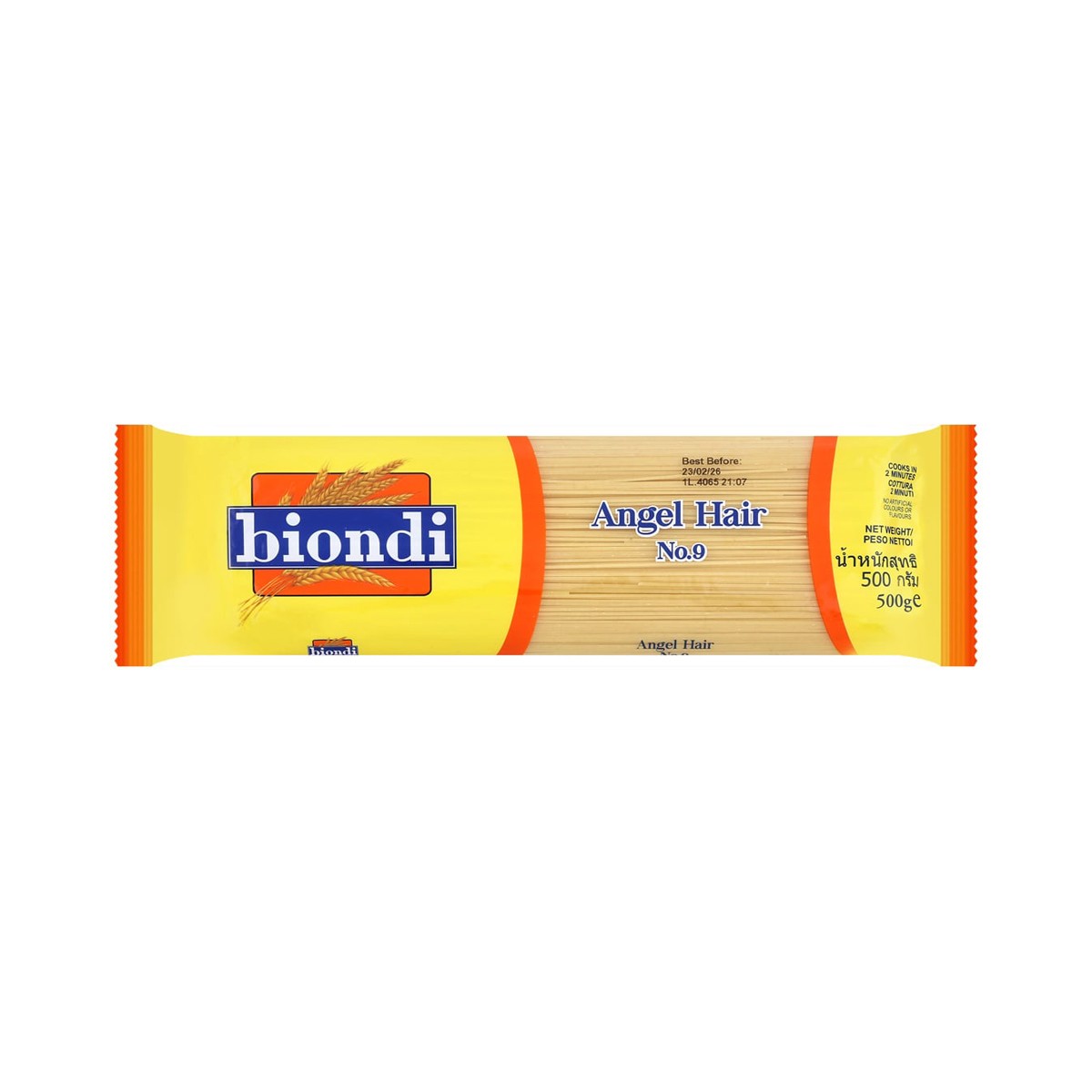 BIONDI Pasta Angel Hair No.9 500 g.