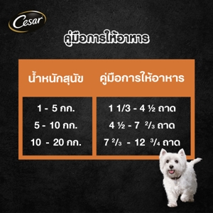 ซีซาร์ อาหารสุนัขชนิดเปียก รสเนื้อวัวและไก่ 100 ก._8